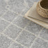 8' X 10' Gray and Ivory Moroccan Power Loom Washable Area Rug