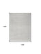 9' X 12' Gray And Ivory Moroccan Washable Area Rug