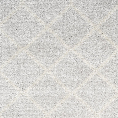 9' X 12' Gray And Ivory Moroccan Washable Area Rug