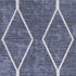 8' X 10' Blue and Ivory Geometric Power Loom Washable Area Rug