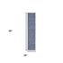 8' Blue Geometric Washable Runner Rug