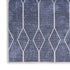 8' Blue Geometric Washable Runner Rug
