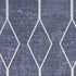 8' Blue Geometric Washable Runner Rug