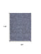 8' X 10' Blue and Ivory Geometric Power Loom Washable Area Rug