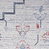 8' X 10' Ivory and Blue Oriental Power Loom Washable Area Rug