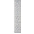 8' Ivory and Blue Oriental Power Loom Washable Runner Rug