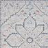 8' X 10' Ivory and Blue Oriental Power Loom Washable Area Rug