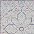 8' X 10' Ivory and Blue Oriental Power Loom Washable Area Rug