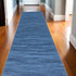 10' Blue Abstract Washable Runner Rug