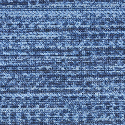 10' Blue Abstract Washable Runner Rug