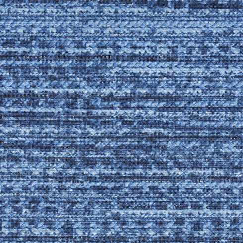 10' Blue Abstract Washable Runner Rug