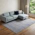8' X 10' Gray and Ivory Abstract Power Loom Washable Non Skid Area Rug