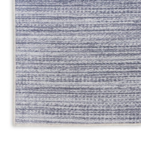 8' X 10' Gray and Ivory Abstract Power Loom Washable Non Skid Area Rug