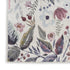 8' Ivory Floral Washable Runner Rug