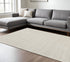 8' X 10' Gray And Ivory Abstract Area Rug