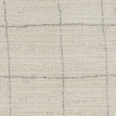 8' X 10' Gray And Ivory Abstract Area Rug