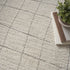 8' X 10' Gray And Ivory Abstract Area Rug