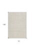 8' X 10' Gray And Ivory Abstract Area Rug