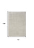 6' X 9' Beige And Gray Abstract Area Rug