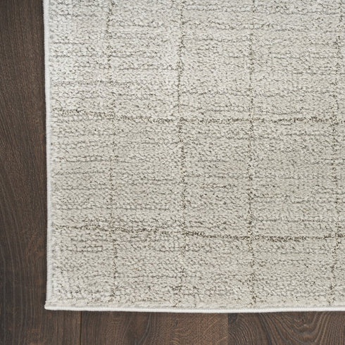 6' X 9' Beige And Gray Abstract Area Rug