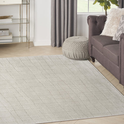 6' X 9' Beige And Gray Abstract Area Rug