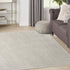 6' X 9' Beige And Gray Abstract Area Rug