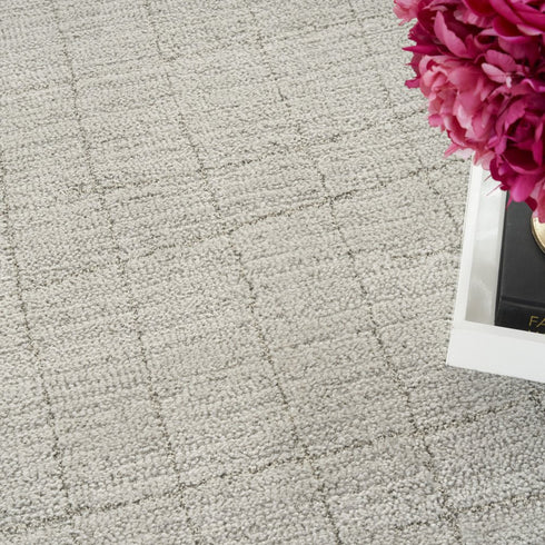 6' X 9' Beige And Gray Abstract Area Rug