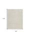 8' X 10' Gray And Ivory Abstract Area Rug