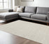 8' X 10' Gray And Ivory Abstract Area Rug