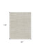 8' X 10' Gray And Ivory Abstract Area Rug