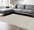 8' X 10' Gray And Ivory Abstract Area Rug