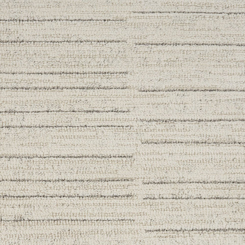 8' X 10' Gray And Ivory Abstract Area Rug
