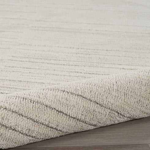 8' X 10' Gray And Ivory Abstract Area Rug