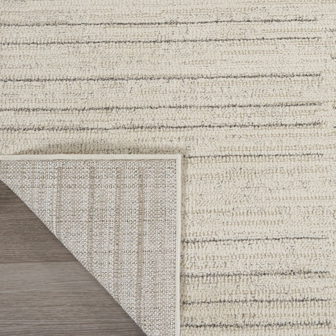8' X 10' Gray And Ivory Abstract Area Rug