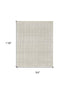 8' X 10' Gray And Ivory Abstract Area Rug