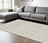 8' X 10' Gray And Ivory Abstract Area Rug