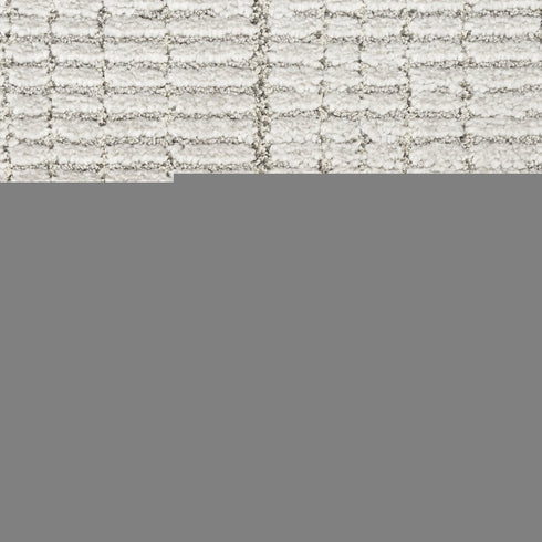 8' Gray And Silver Abstract Runner Rug