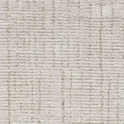 8' Gray And Silver Abstract Runner Rug