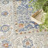 8' X 10' Blue and Gray Oriental Power Loom Area Rug