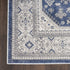 8' X 10' Blue And Gray Medallion Area Rug