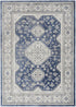 8' X 10' Blue And Gray Medallion Area Rug