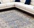 8' X 10' Blue and Gray Oriental Power Loom Area Rug