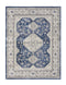 8' X 10' Blue And Gray Medallion Area Rug
