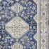 8' X 10' Blue And Gray Medallion Area Rug
