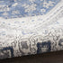 8' X 10' Blue And Gray Medallion Area Rug
