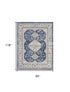 8' X 10' Blue And Gray Medallion Area Rug