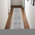 8' X 10' Blue and Gray Oriental Power Loom Area Rug