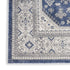 8' X 10' Blue And Gray Medallion Area Rug