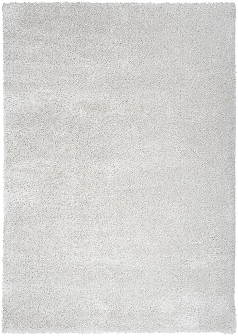 8' X 10' Silver Shag Area Rug