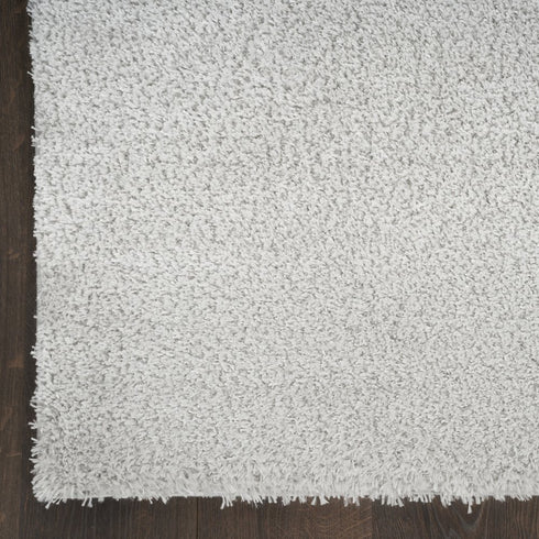 8' X 10' Silver Shag Area Rug